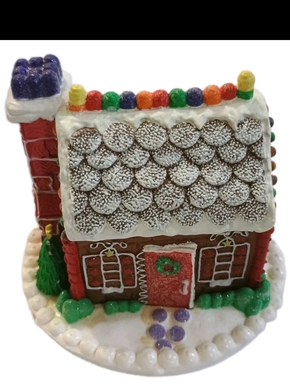 American Girl Gingerbread House Holiday Decor - Red, White, Green, Purple